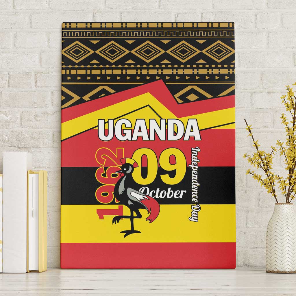 Uganda Canvas Wall Art African Pattern - Independence Day 1962