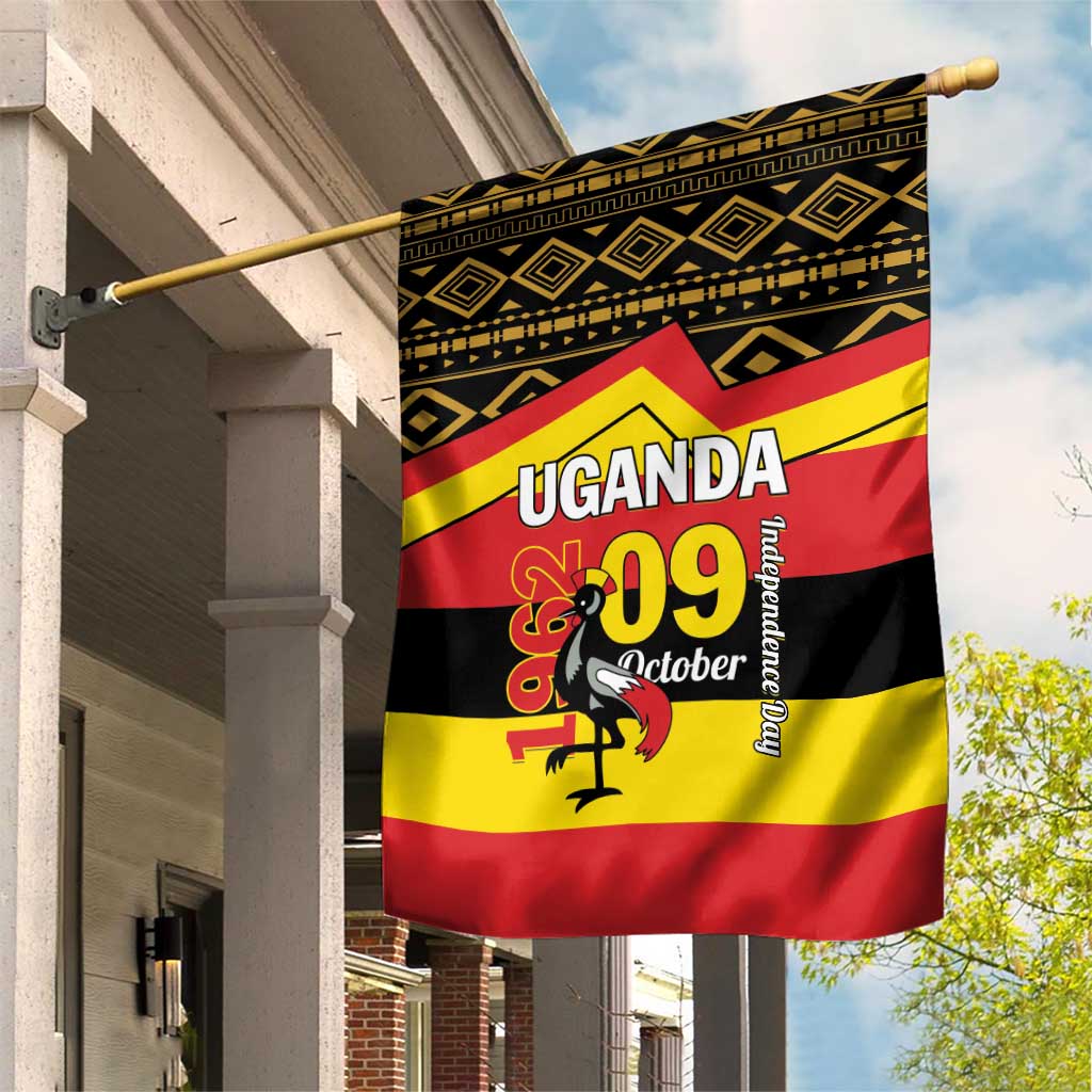 Uganda Garden Flag African Pattern - Independence Day 1962