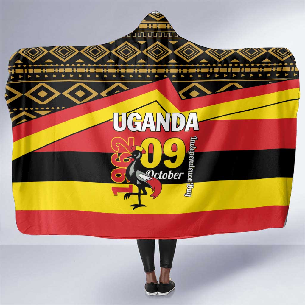 Uganda Hooded Blanket African Pattern - Independence Day 1962