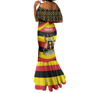 Personalized Uganda Mermaid Dress African Pattern - Independence Day 1962