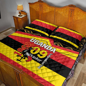 Uganda Quilt Bed Set African Pattern - Independence Day 1962