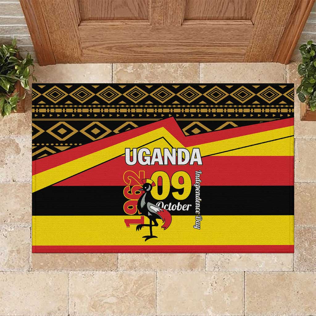 Uganda Rubber Doormat African Pattern - Independence Day 1962