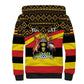 Personalized Uganda Sherpa Hoodie African Pattern - Independence Day 1962
