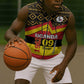 Personalized Uganda Sleeveless Zip Hoodie African Pattern - Independence Day 1962 - African Pride