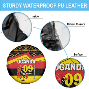 Uganda Spare Tire Cover African Pattern - Independence Day 1962