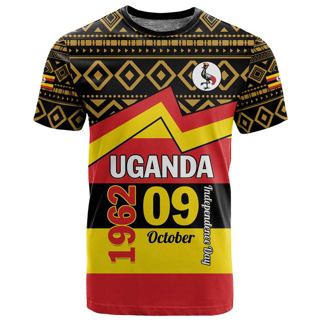 Personalized Uganda T shirt African Pattern - Independence Day 1962