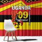 Uganda Window Curtain African Pattern - Independence Day 1962