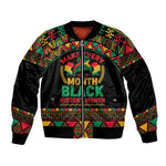 Make Every Month Black History Month Bomber Jacket African Pattern