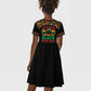 Make Every Month Black History Month Kid Short Sleeve Dress African Pattern