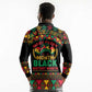 Make Every Month Black History Month Long Sleeve Polo Shirt African Pattern