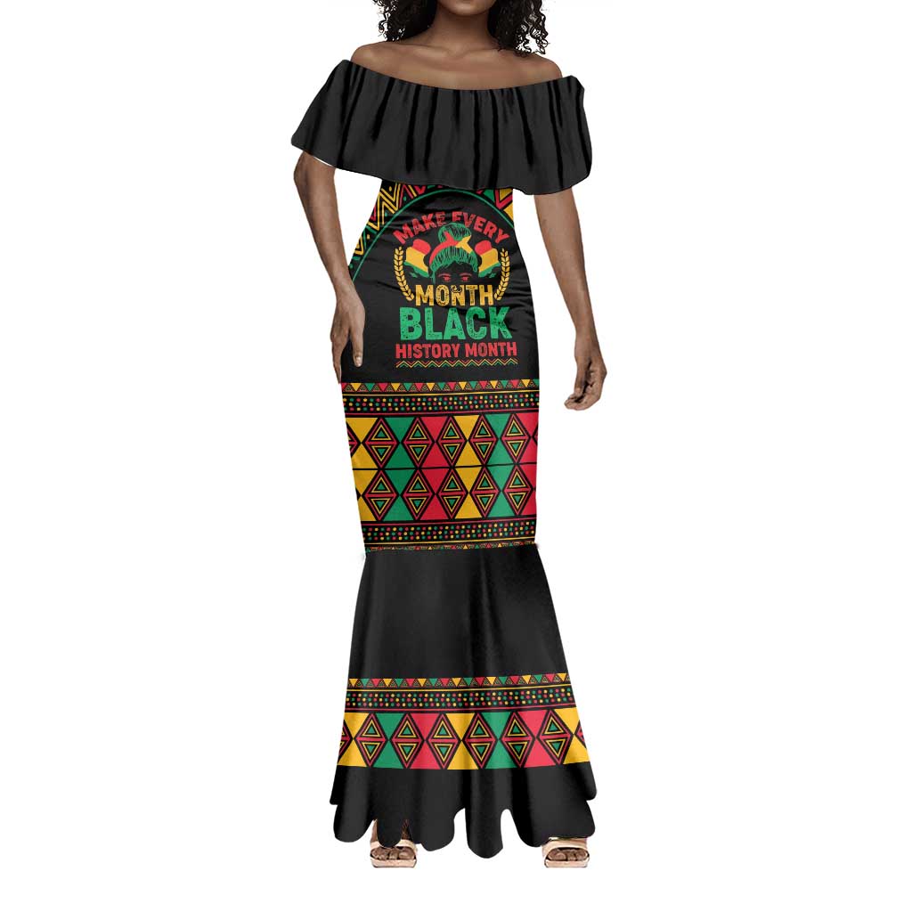 Make Every Month Black History Month Mermaid Dress African Pattern