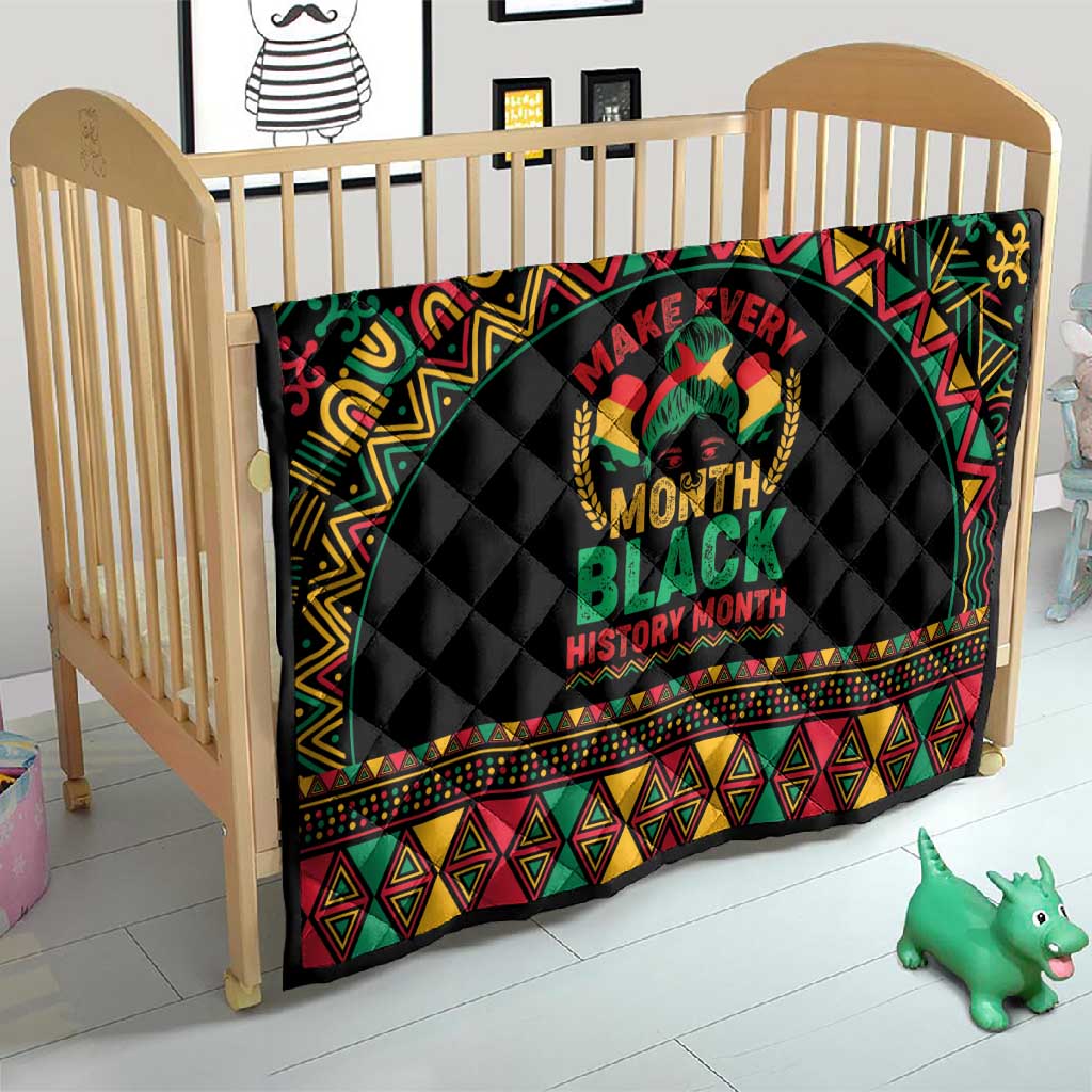Make Every Month Black History Month Quilt African Pattern