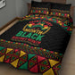 Make Every Month Black History Month Quilt Bed Set African Pattern