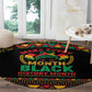 Make Every Month Black History Month Round Carpet African Pattern
