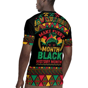 Make Every Month Black History Month Rugby Jersey African Pattern