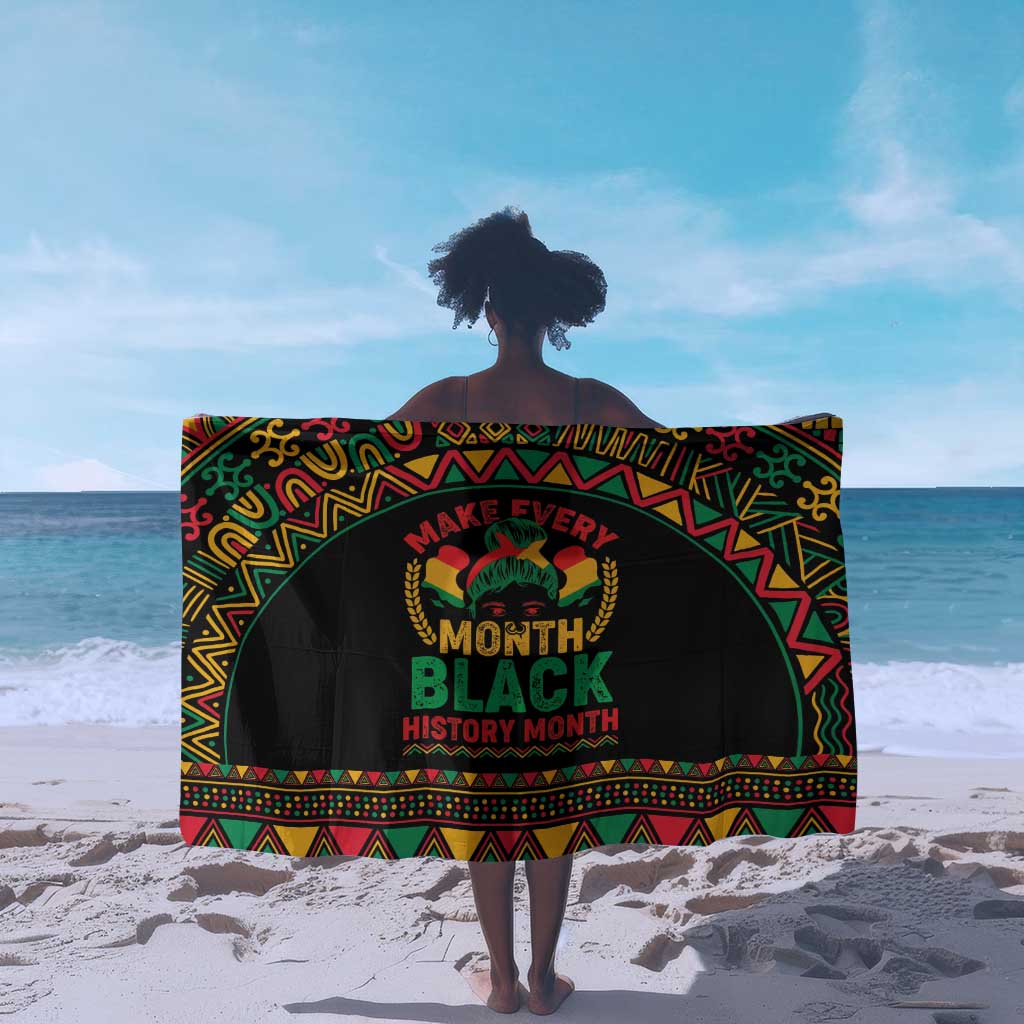 Make Every Month Black History Month Sarong African Pattern