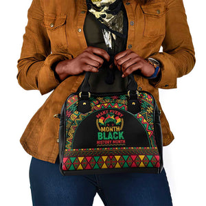 Make Every Month Black History Month Shoulder Handbag African Pattern