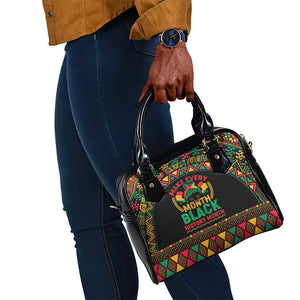 Make Every Month Black History Month Shoulder Handbag African Pattern