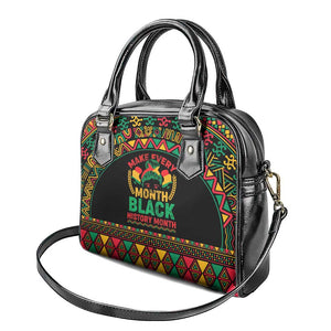 Make Every Month Black History Month Shoulder Handbag African Pattern