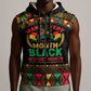 Make Every Month Black History Month Sleeveless Zip Hoodie African Pattern - African Pride