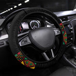 Make Every Month Black History Month Steering Wheel Cover African Pattern