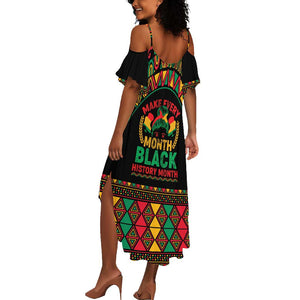 Make Every Month Black History Month Summer Maxi Dress African Pattern