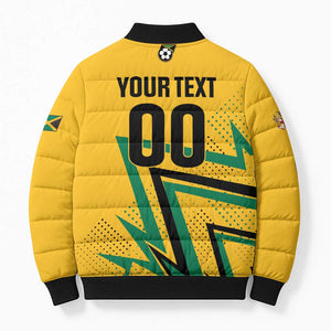 Custom Football 2026 Jamaica Bomber Puffer Jacket All A Wi One Team