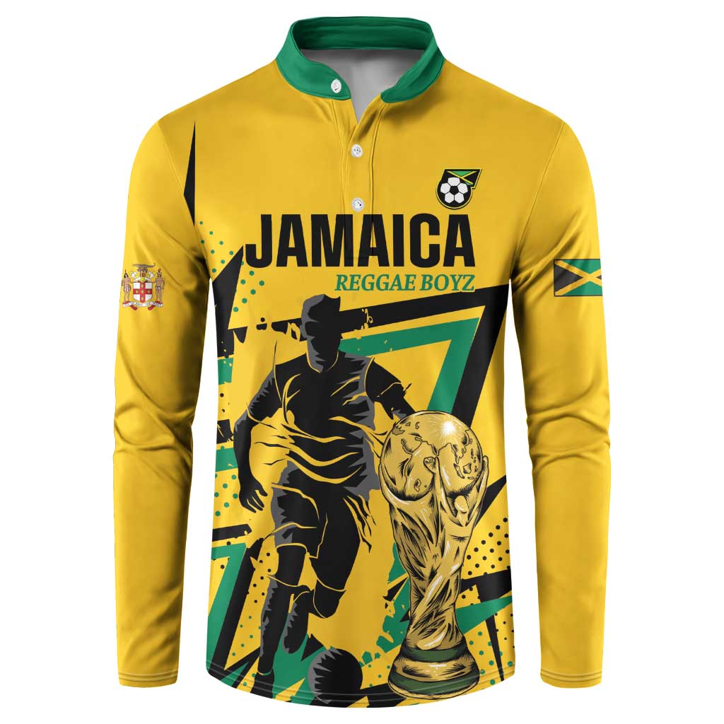 Custom Football 2026 Jamaica Button Sweatshirt All A Wi One Team