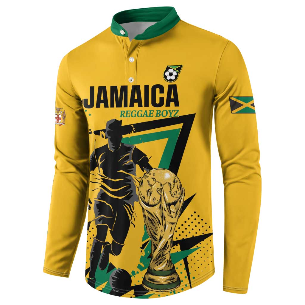 Custom Football 2026 Jamaica Button Sweatshirt All A Wi One Team