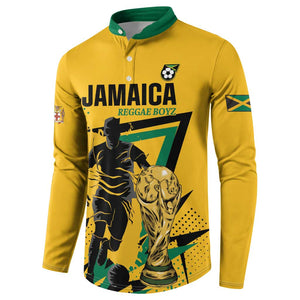 Custom Football 2026 Jamaica Button Sweatshirt All A Wi One Team
