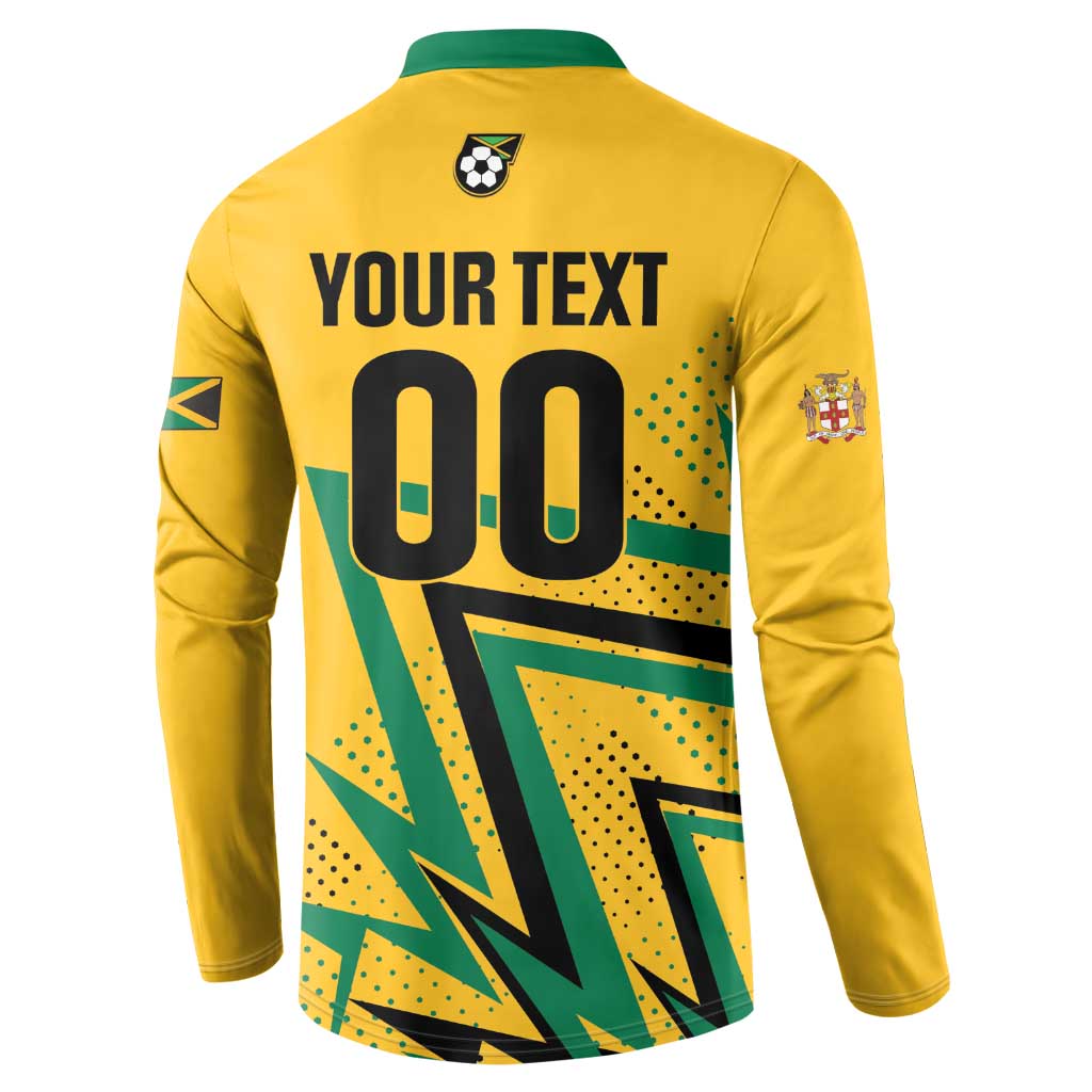 Custom Football 2026 Jamaica Button Sweatshirt All A Wi One Team