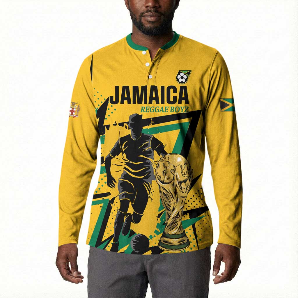 Custom Football 2026 Jamaica Button Sweatshirt All A Wi One Team