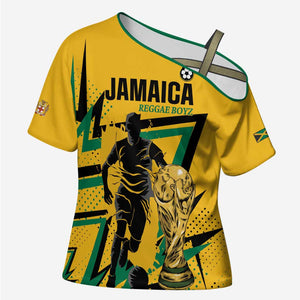 Custom Football 2026 Jamaica Cross Shoulder Shirt All A Wi One Team