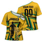 Custom Football 2026 Jamaica Cross Shoulder Shirt All A Wi One Team