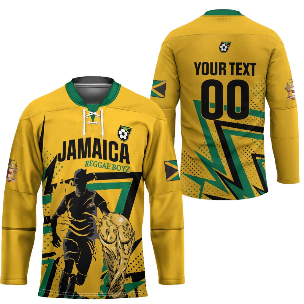 Custom Football 2026 Jamaica Hockey Jersey All A Wi One Team