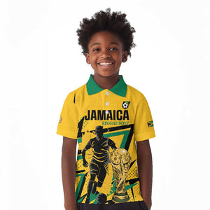 Custom Football 2026 Jamaica Kid Polo Shirt All A Wi One Team