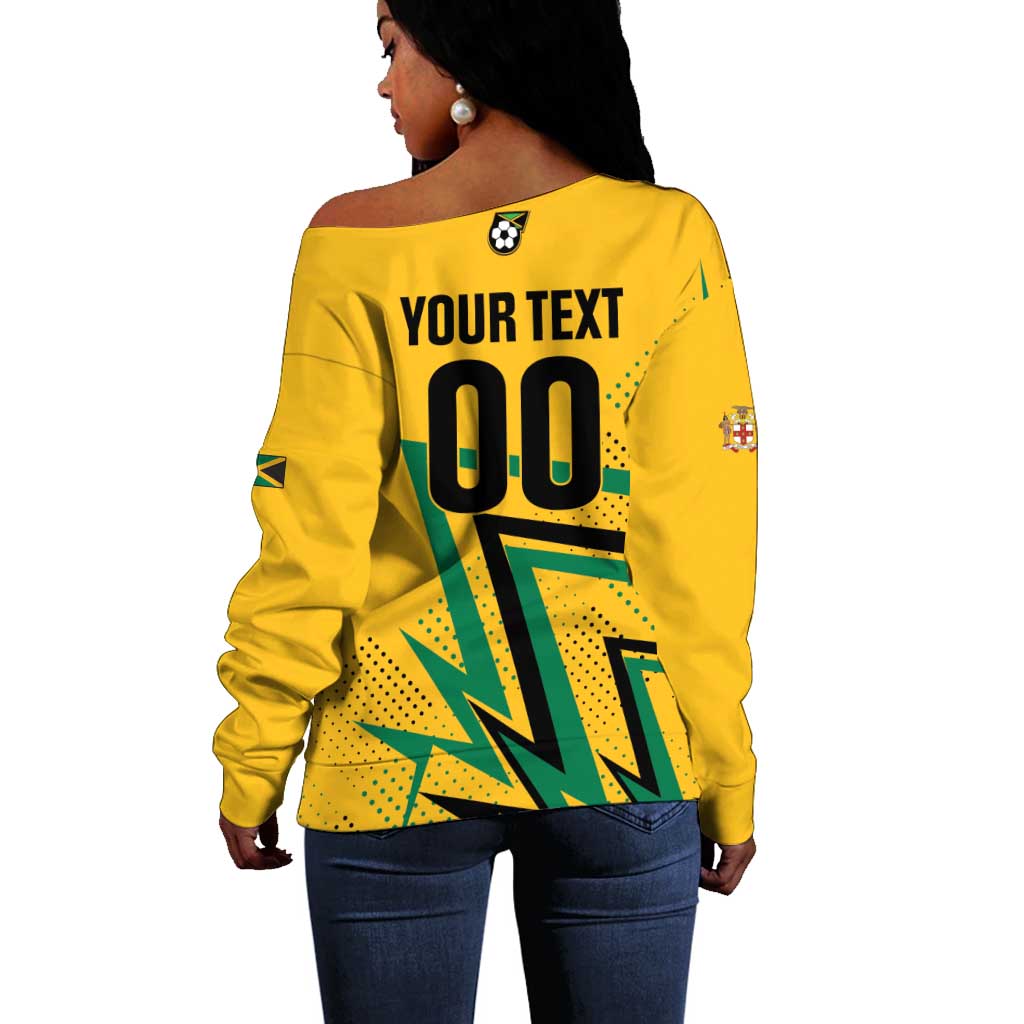 Custom Football 2026 Jamaica Off Shoulder Sweater All A Wi One Team