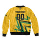 Custom Football 2026 Jamaica Sleeve Zip Bomber Jacket All A Wi One Team