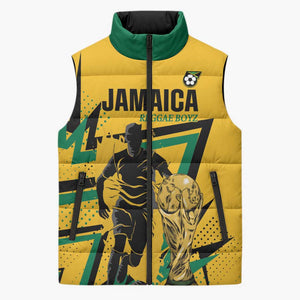 Custom Football 2026 Jamaica Sleeveless Puffer Jacket All A Wi One Team