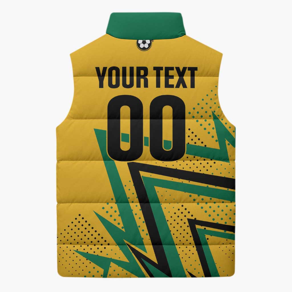 Custom Football 2026 Jamaica Sleeveless Puffer Jacket All A Wi One Team