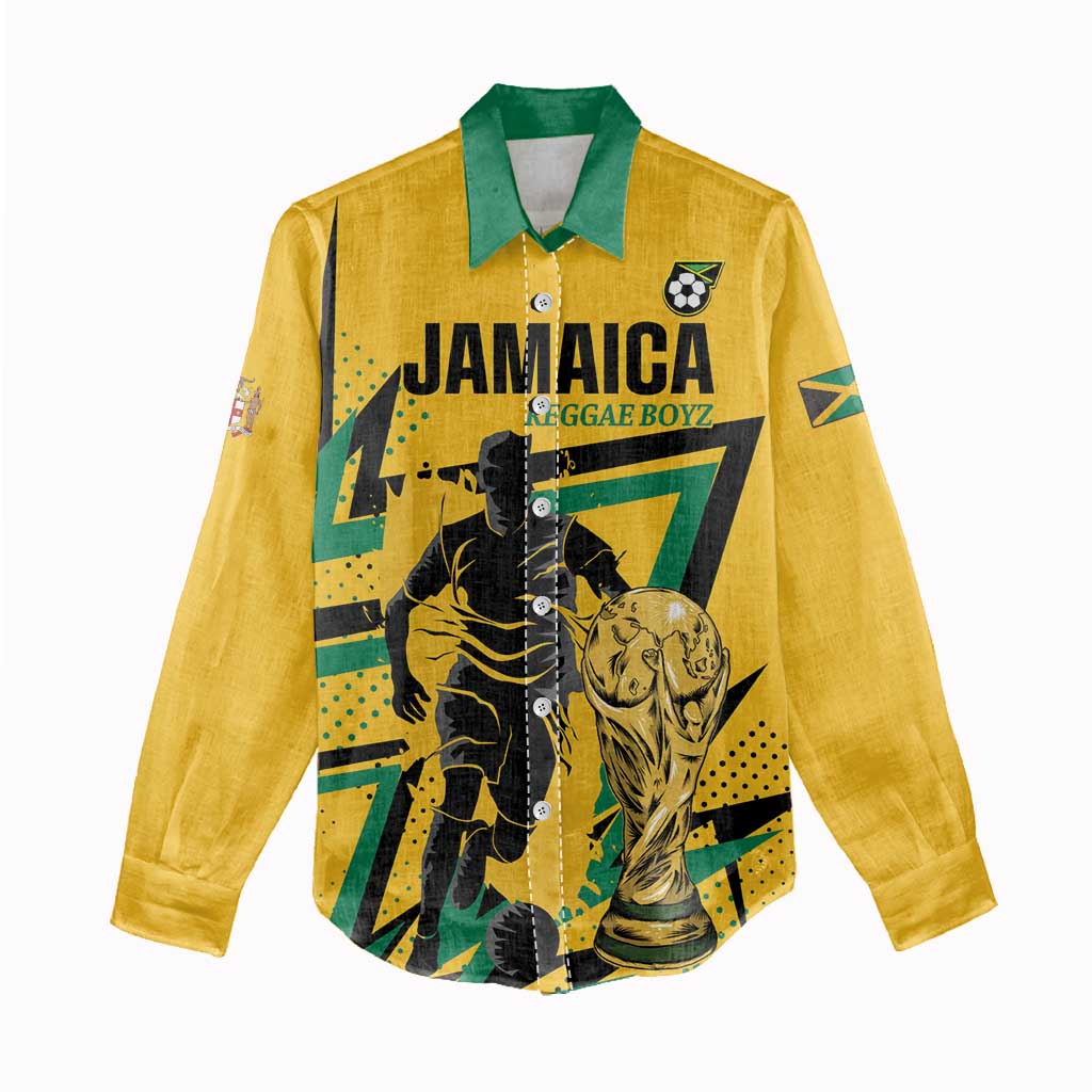 Custom Football 2026 Jamaica Women Casual Shirt All A Wi One Team