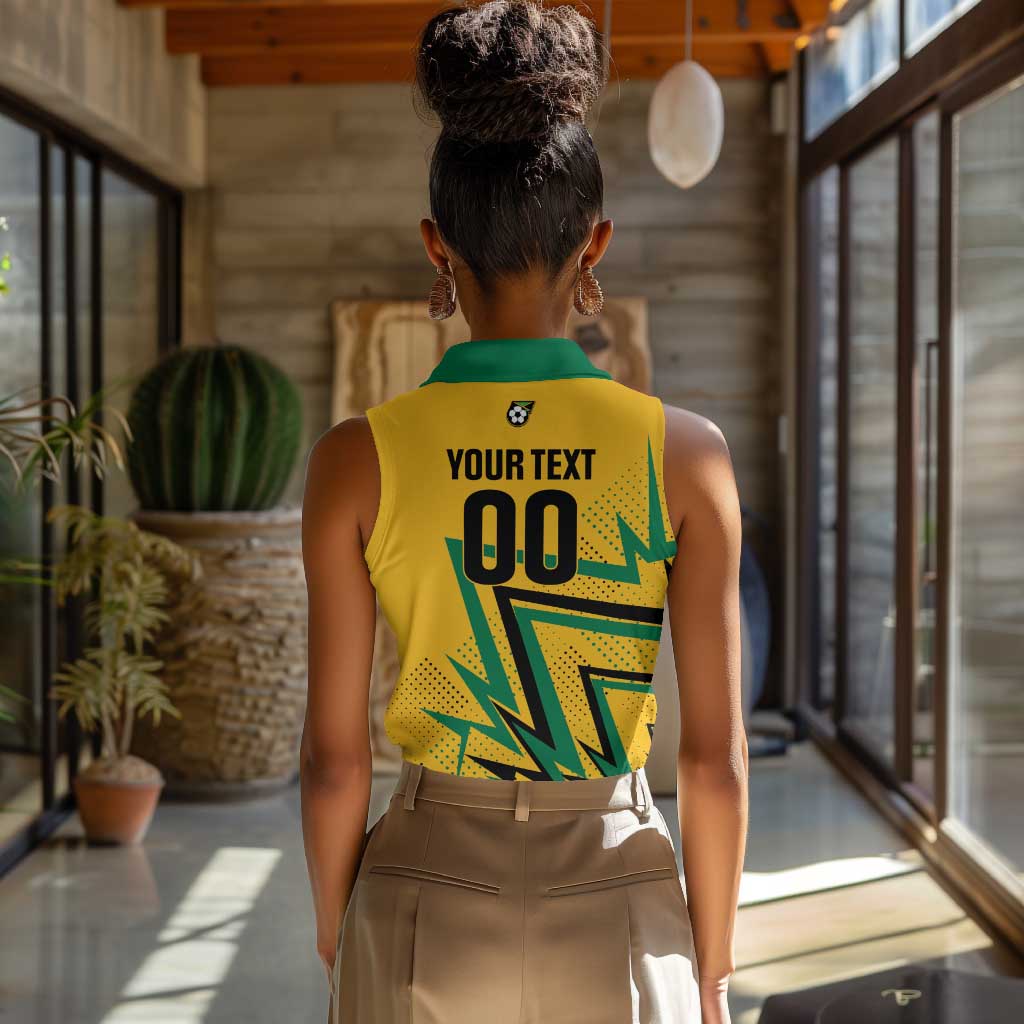 Custom Football 2026 Jamaica Women Sleeveless Polo Shirt All A Wi One Team