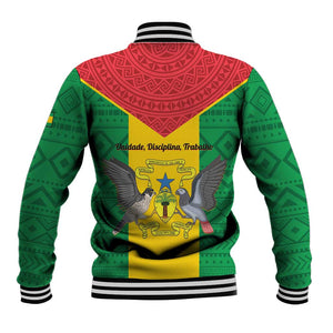 Sao Tome and Principe Independence Day Baseball Jacket Coat Of Arms Mix African Pattern LT01