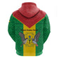 Sao Tome and Principe Independence Day Hoodie Coat Of Arms Mix African Pattern