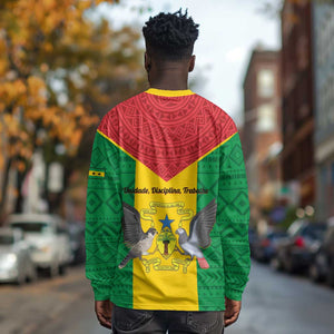 Sao Tome and Principe Independence Day Long Sleeve Shirt Coat Of Arms Mix African Pattern LT01