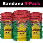 Sao Tome and Principe Independence Day Neck Gaiter Coat Of Arms Mix African Pattern LT01