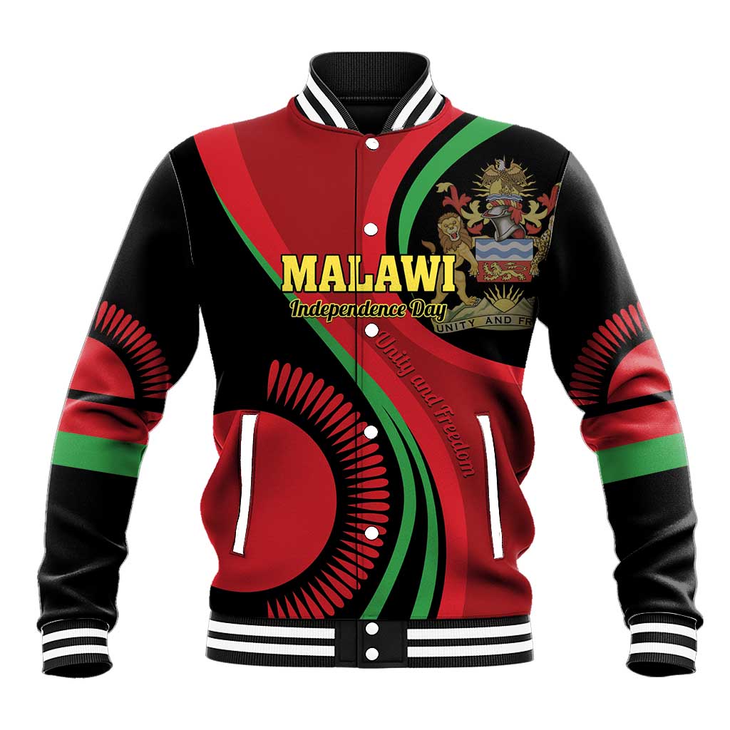 Malawi Independence Day Baseball Jacket Unity and Freedom LT01