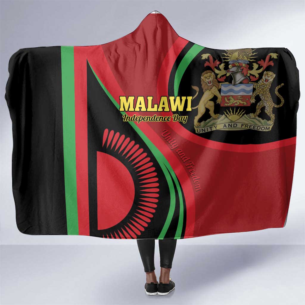 Malawi Independence Day Hooded Blanket Unity and Freedom