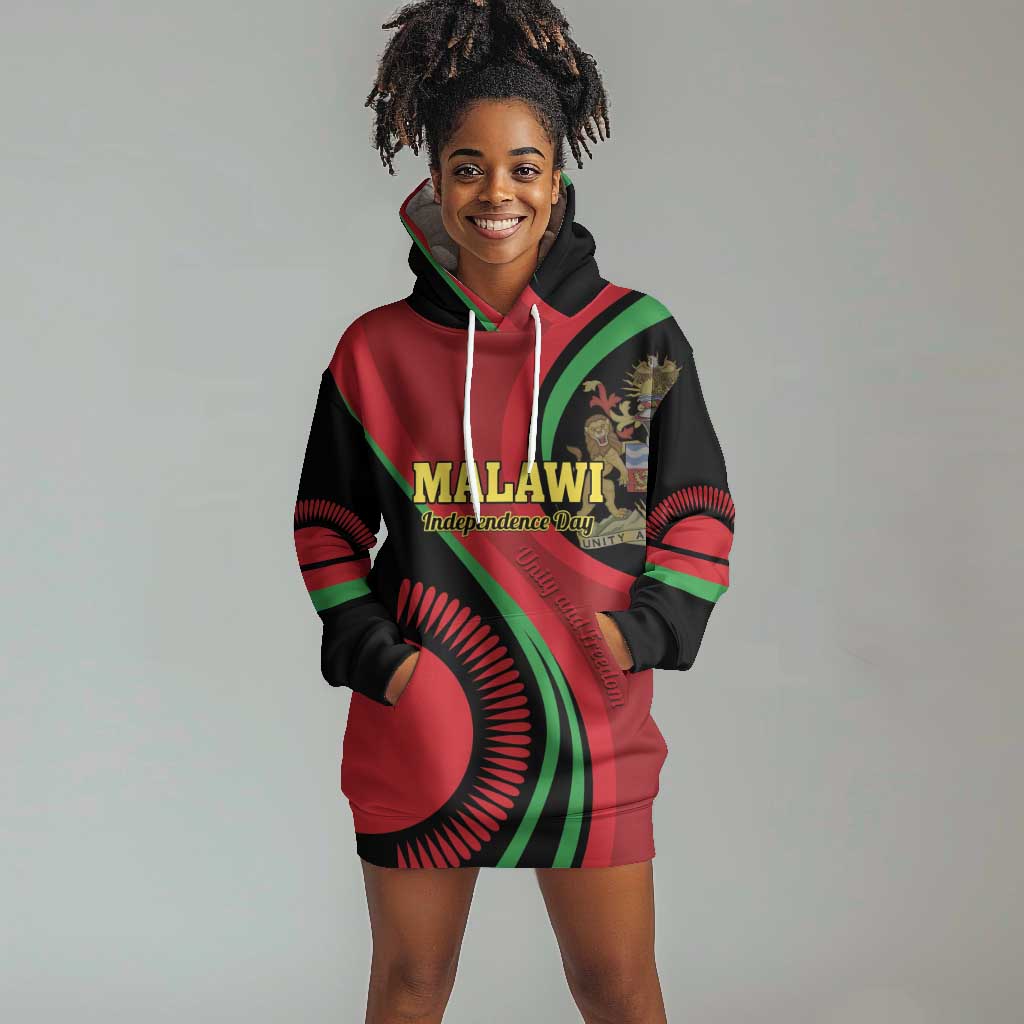 Malawi Independence Day Hoodie Dress Unity and Freedom