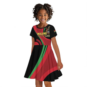 Malawi Independence Day Kid Short Sleeve Dress Unity and Freedom